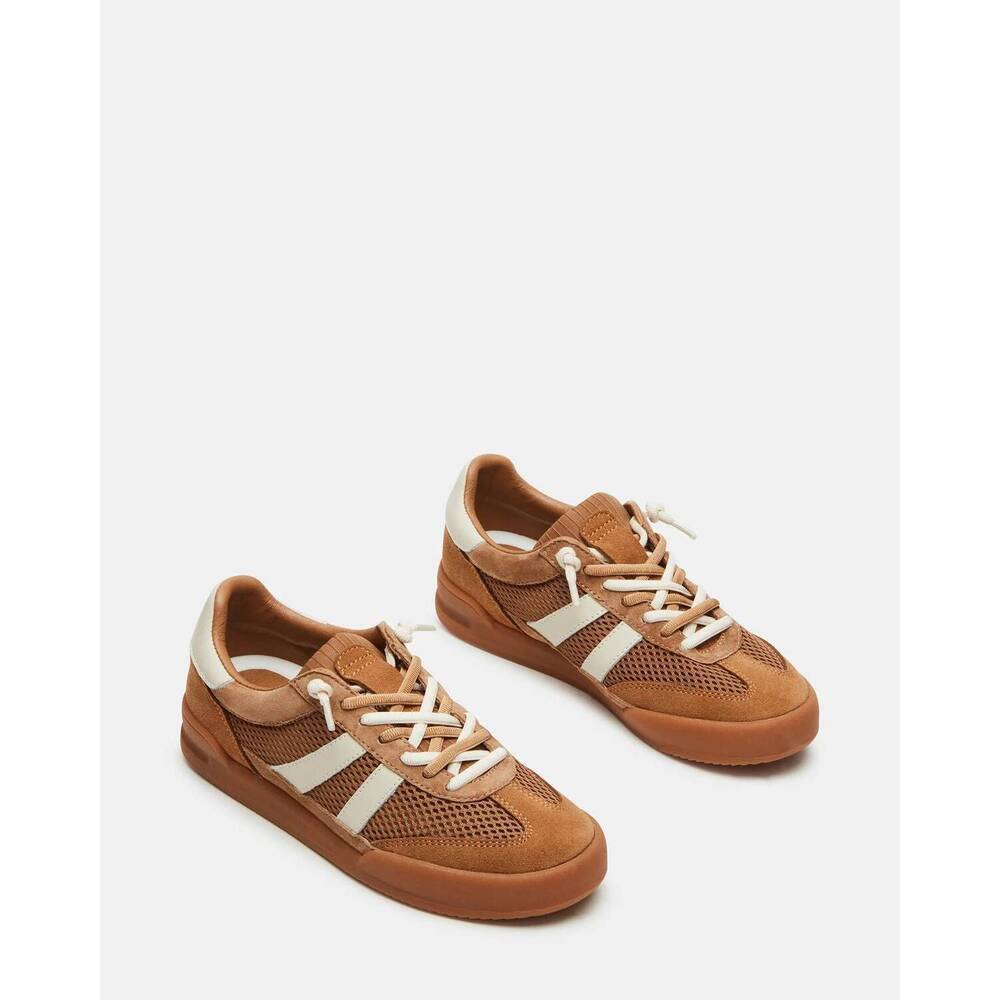 NEW STEVE MADDEN women's verdict sneaker in tan - Picture 3 of 6
